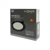 Süllyesztett mennyezeti LED panel lámpatest 6W 660lm 4000K semleges fehér 120° kerek fekete Downlight Ecolight