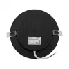 Süllyesztett mennyezeti LED panel lámpatest 12W 1200lm 4000K semleges fehér 120° kerek fekete Downlight Ecolight