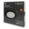 Süllyesztett mennyezeti LED panel lámpatest 18W 1980lm 4000K semleges fehér 120° kerek fekete Downlight Ecolight