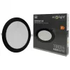 Süllyesztett mennyezeti LED panel lámpatest 18W 1980lm 4000K semleges fehér 120° kerek fekete Downlight Ecolight