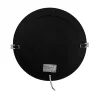 Süllyesztett mennyezeti LED panel lámpatest 24W 2640lm 4000K semleges fehér 120° kerek fekete Downlight Ecolight