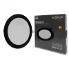 Süllyesztett mennyezeti LED panel lámpatest 24W 2640lm 4000K semleges fehér 120° kerek fekete Downlight Ecolight
