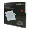 Süllyesztett mennyezeti LED panel lámpatest 24W 2640lm 4000K semleges fehér 120° négyzet alakú fehér Downlight Ecolight
