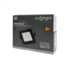 Süllyesztett mennyezeti LED panel lámpatest 6W 660lm 4000K semleges fehér 120° négyzet alakú fekete Downlight Ecolight