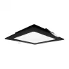 Süllyesztett mennyezeti LED panel lámpatest 12W 1200lm 4000K semleges fehér 120° négyzet alakú fekete Downlight Ecolight