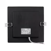 Süllyesztett mennyezeti LED panel lámpatest 12W 1200lm 4000K semleges fehér 120° négyzet alakú fekete Downlight Ecolight