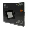 Süllyesztett mennyezeti LED panel lámpatest 18W 1980lm 4000K semleges fehér 120° négyzet alakú fekete Downlight Ecolight