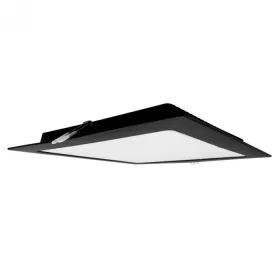   Süllyesztett mennyezeti LED panel lámpatest 24W 2640lm 4000K semleges fehér 120° négyzet alakú fekete Downlight Ecolight