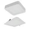 Süllyesztett / felületre szerelhető LED panel lámpatest 2w1 12W 1100lm CCT négyzet alakú fehér Downlight Ecolight