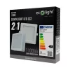 Süllyesztett / felületre szerelhető LED panel lámpatest 2w1 12W 1100lm CCT négyzet alakú fehér Downlight Ecolight
