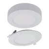 Süllyesztett / felületre szerelhető LED panel lámpatest 2w1 12W 1100lm CCT kerek fehér Downlight Ecolight