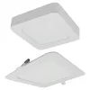 Süllyesztett / felületre szerelhető LED panel lámpatest 2w1 18W 1650lm CCT négyzet alakú fehér Downlight Ecolight