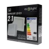 Süllyesztett / felületre szerelhető LED panel lámpatest 2w1 18W 1650lm CCT négyzet alakú fehér Downlight Ecolight