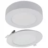 Süllyesztett / felületre szerelhető LED panel lámpatest 2w1 18W 1650lm CCT kerek fehér Downlight Ecolight