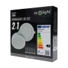 Süllyesztett / felületre szerelhető LED panel lámpatest 2w1 18W 1650lm CCT kerek fehér Downlight Ecolight