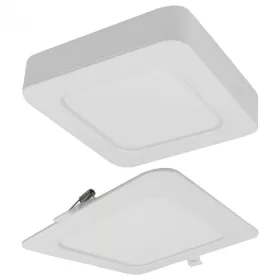   Süllyesztett / felületre szerelhető LED panel lámpatest 2w1 24W 2200lm CCT négyzet alakú fehér Downlight Ecolight
