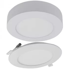   Süllyesztett / felületre szerelhető LED panel lámpatest 2w1 24W 2200lm CCT kerek fehér Downlight Ecolight