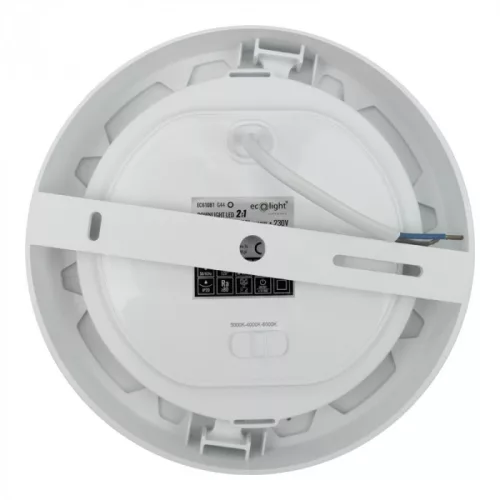 Süllyesztett / felületre szerelhető LED panel lámpatest 2w1 24W 2200lm CCT kerek fehér Downlight Ecolight