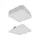 Süllyesztett / felületre szerelhető LED panel lámpatest 2w1 6W 540lm CCT négyzet alakú fehér Downlight Ecolight