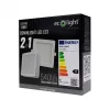 Süllyesztett / felületre szerelhető LED panel lámpatest 2w1 6W 540lm CCT négyzet alakú fehér Downlight Ecolight
