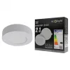 Süllyesztett / felületre szerelhető LED panel lámpatest 2w1 6W 540lm CCT kerek fehér Downlight Ecolight