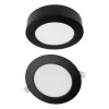 Süllyesztett / felületre szerelhető LED panel lámpatest 2w1 12W 1100lm CCT kerek fekete Downlight Ecolight