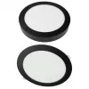 Süllyesztett / felületre szerelhető LED panel lámpatest 2w1 24W 2200lm CCT kerek fekete Downlight Ecolight