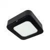 Süllyesztett / felületre szerelhető LED panel lámpatest 2w1 6W 540lm CCT négyzet alakú fekete Downlight Ecolight