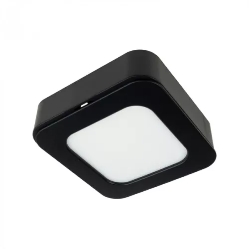 Süllyesztett / felületre szerelhető LED panel lámpatest 2w1 6W 540lm CCT négyzet alakú fekete Downlight Ecolight