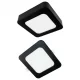 Süllyesztett / felületre szerelhető LED panel lámpatest 2w1 12W 1100lm CCT négyzet alakú fekete Downlight Ecolight