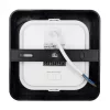 Süllyesztett / felületre szerelhető LED panel lámpatest 2w1 12W 1100lm CCT négyzet alakú fekete Downlight Ecolight