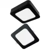 Süllyesztett / felületre szerelhető LED panel lámpatest 2w1 18W 1650lm CCT négyzet alakú fekete Downlight Ecolight