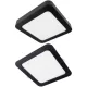 Süllyesztett / felületre szerelhető LED panel lámpatest 2w1 24W 2200lm CCT négyzet alakú fekete Downlight Ecolight