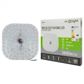   LED modulbetét mennyezeti lámpa panelhez 36W 4000K semleges színárnyalat 3600lm Ecolight