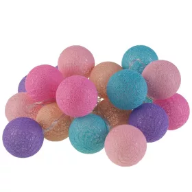   COTTON BALLS LED világító golyók Elemes lámpafüzér színes lámpák 20x LED MILAGRO EKD2891