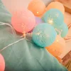COTTON BALLS LED világító golyók Elemes lámpafüzér színes lámpák 20x LED MILAGRO EKD2891