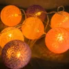COTTON BALLS LED világító golyók Elemes lámpafüzér színes lámpák 20x LED MILAGRO EKD2891