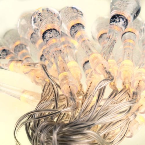 Műanyag jégcsapok Garland 3x AA elemmel működik 20x LED MILAGRO EKD3942