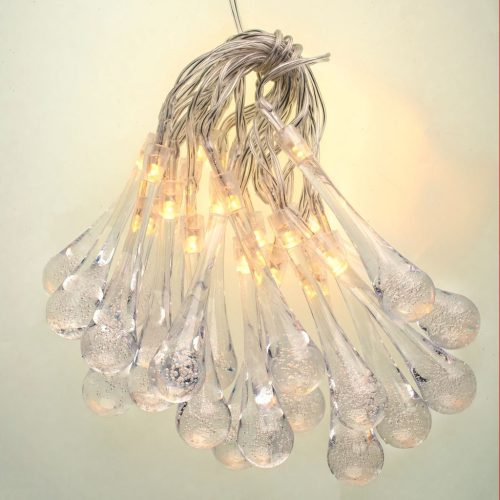 Műanyag jégcsapok Garland 3x AA elemmel működik 20x LED MILAGRO EKD3942