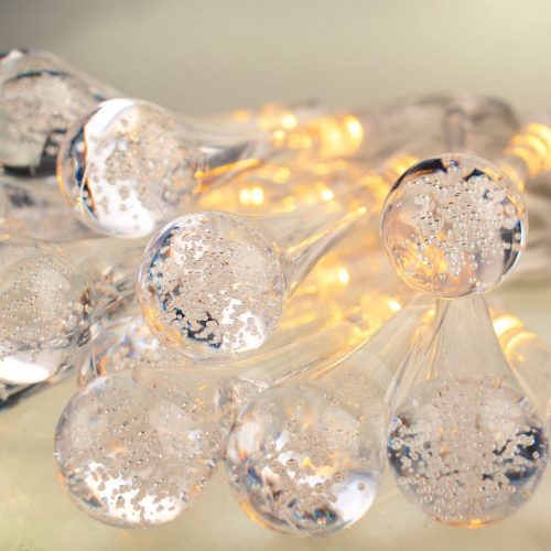 Műanyag jégcsapok Garland 3x AA elemmel működik 20x LED MILAGRO EKD3942