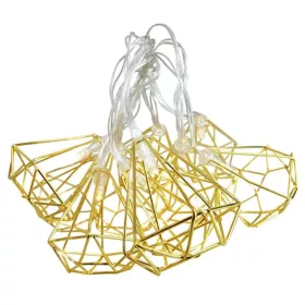   Elemes LED fényfüzér lámpák Dekoratív lámpák Fém gyémánt 10x LED MILAGRO EKD4024