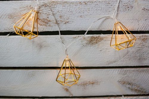 Elemes LED füzér lámpák Dekoratív lámpák Fém gyémánt 10x LED MILAGRO EKD4024