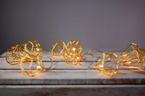 Elemes LED füzér lámpák Dekoratív lámpák Fém gyémánt 10x LED MILAGRO EKD4024