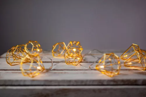 Elemes LED füzér lámpák Dekoratív lámpák Fém gyémánt 10x LED MILAGRO EKD4024