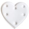 Dekoratív szív éjszakai lámpa 2x AA 1.5V elemmel működik 6x LED MILAGRO EKD3720