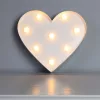 Dekoratív szív éjszakai lámpa 2x AA 1.5V elemmel működik 6x LED MILAGRO EKD3720