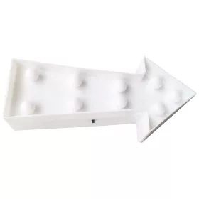   Elemes éjszakai lámpa Dekoratív nyíl Fehér 2x AA 1,5V 9x LED MILAGRO EKD3690