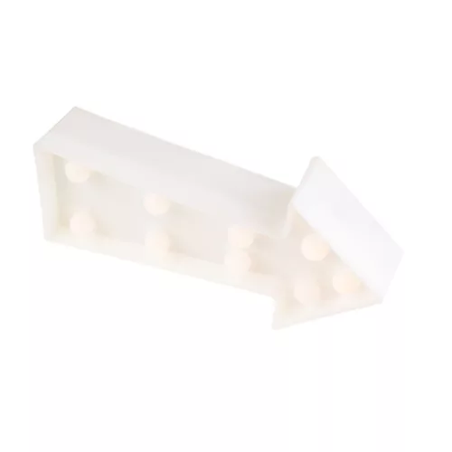 Elemes éjszakai lámpa Dekoratív nyíl Fehér 2x AA 1,5V 9x LED MILAGRO EKD3690