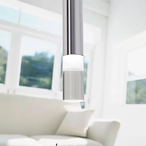 LED-csöves függőlámpa túlnyúló króm ICE 5W 4000K IP20 fém és akril Milagro