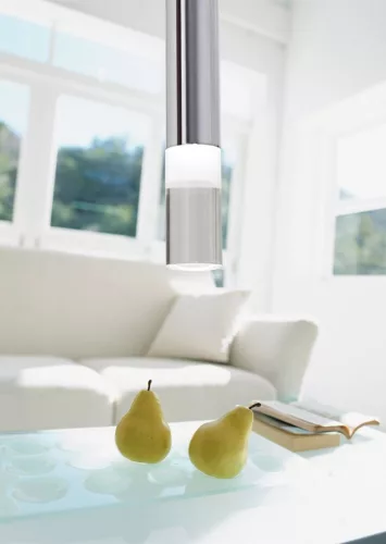 LED-csöves függőlámpa túlnyúló króm ICE 5W 4000K IP20 fém és akril Milagro